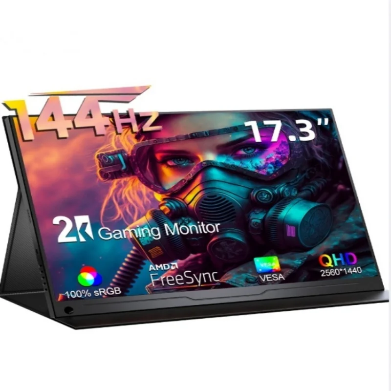 Portable Gaming Monitor 144Hz 17.3 Inch - 17.3 Inch 2K 144Hz Portable Gaming