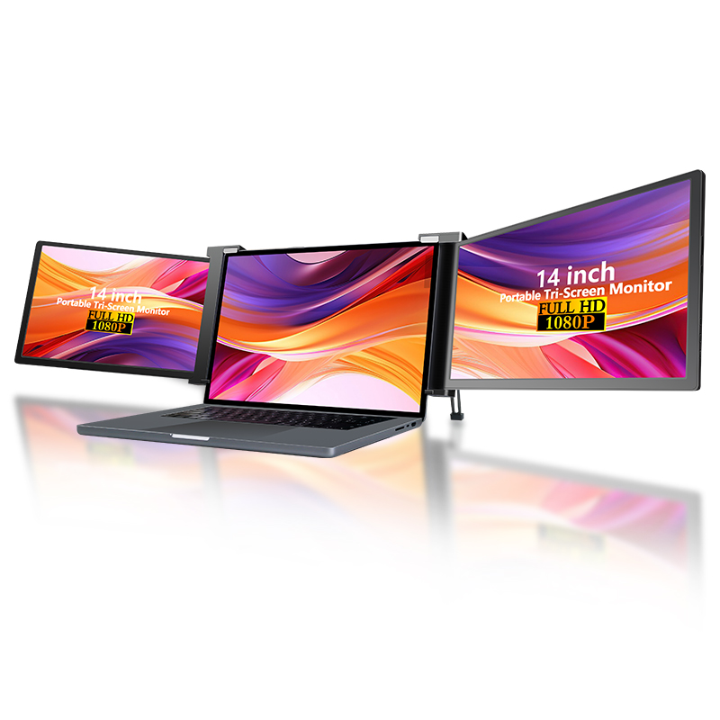 Dual Screen Portable Monitor Extender - Laptop Screen Extension 1920*1080 14 Inch