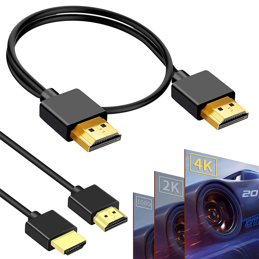 Mini Hdmi To Hdmi Cable Ultra Slim - OD3.2 Ultra Soft & Thin HDMI