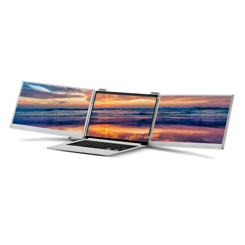 Triple Screen Laptop Monitor Foldable - NEW Abeloe 15.6 Inch Portable Monitor