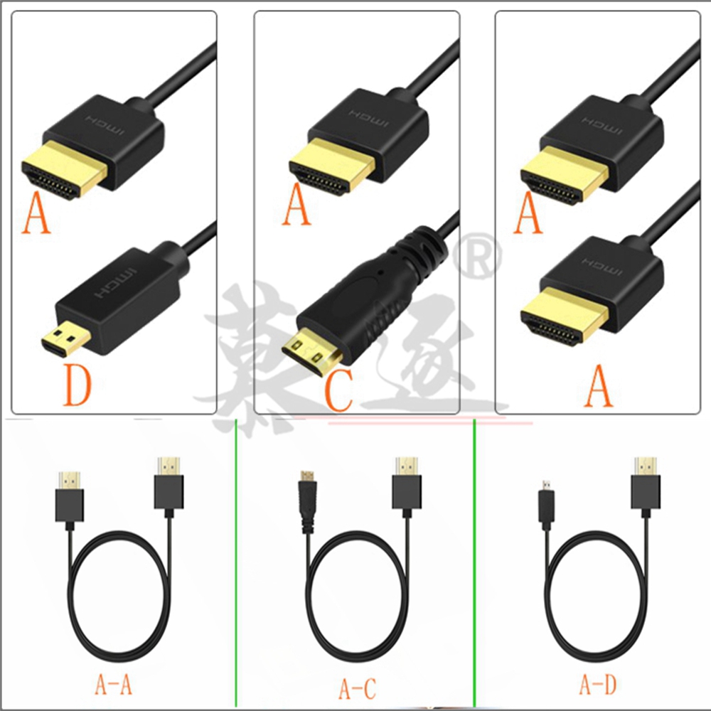 Mini Hdmi To Hdmi Cable Ultra Slim - Ultra Slim Thin hdmicable Male to