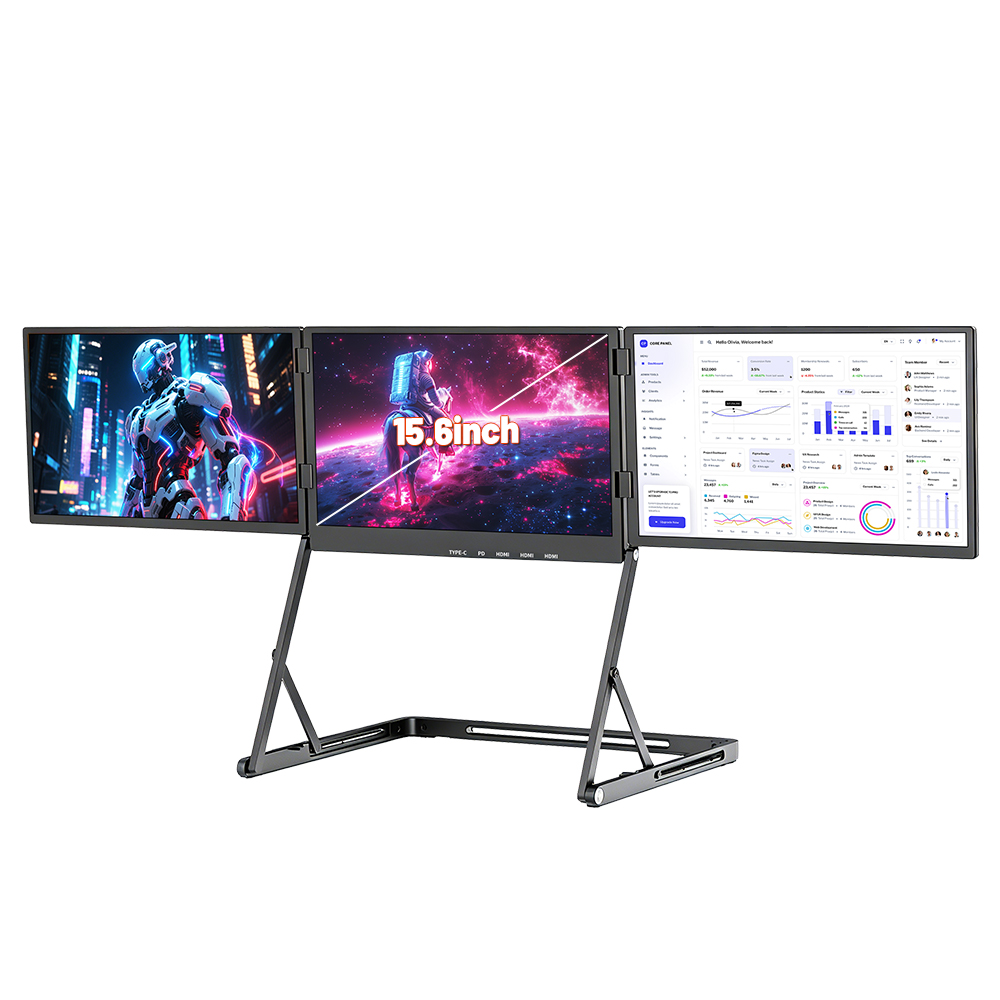Triple Screen Laptop Monitor Foldable - Hot Sale Wholesale 14 Inch 15.6