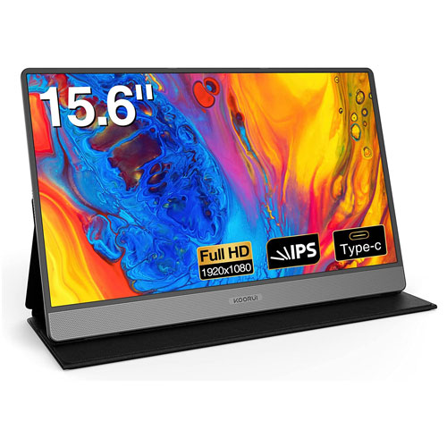 Stylus Pen Touch Screen Portable Monitor - NEW KOORUI- 15.6 Inch Touch Screen
