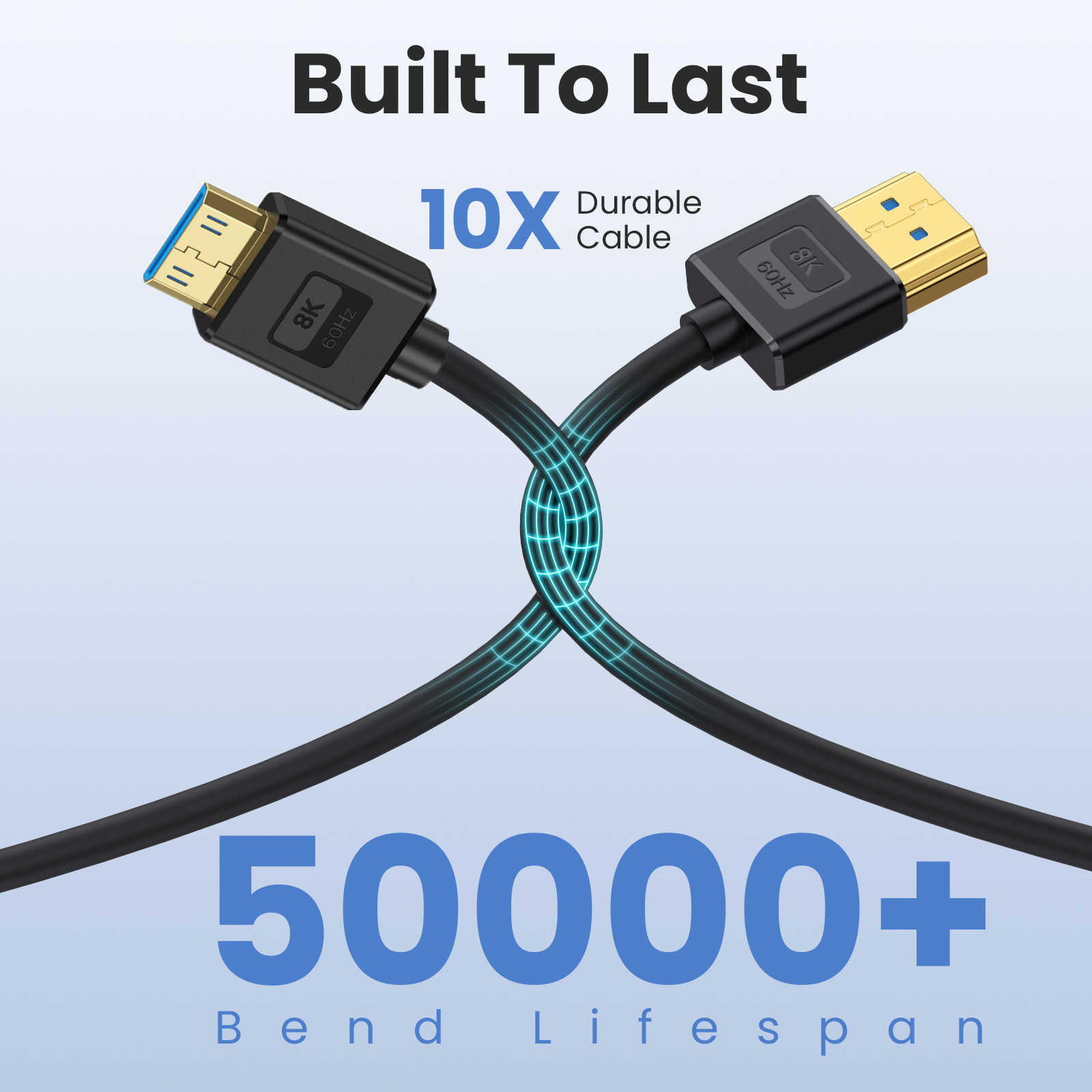 Silicone 8K@60Hz HDMI-Compatib - Mini Hdmi To Hdmi Cable Ultra Slim 评论和价格
