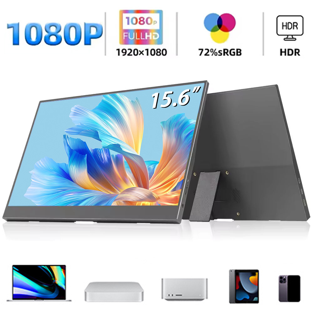 AHXJJKA 15.6-Inch Portable Mon - Portable Monitor 15.6 Inch 1080P Type C 评论和价格