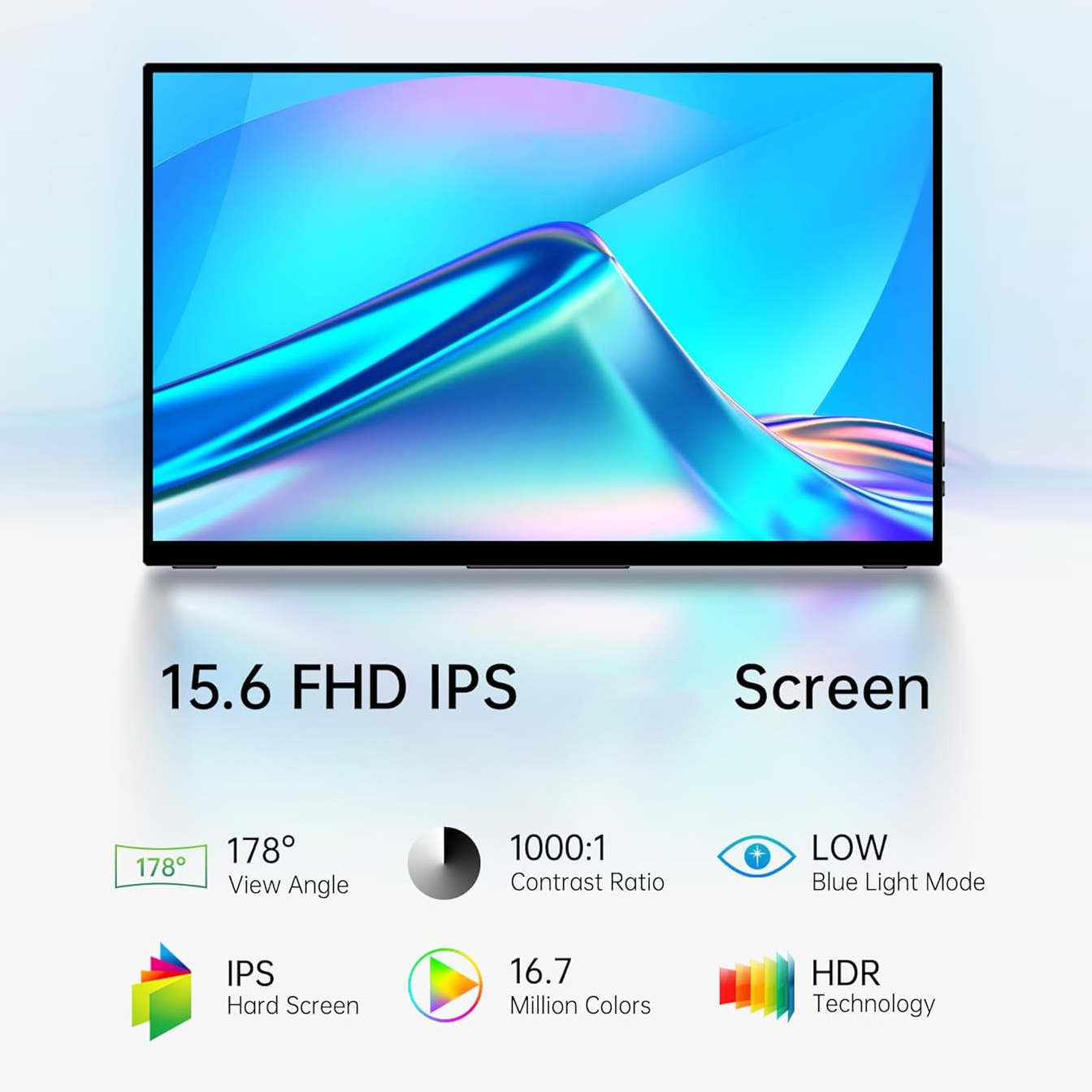 AHXJJKA 15.6-Inch Portable Mon - Portable Monitor 15.6 Inch 1080P Type C 评论和价格