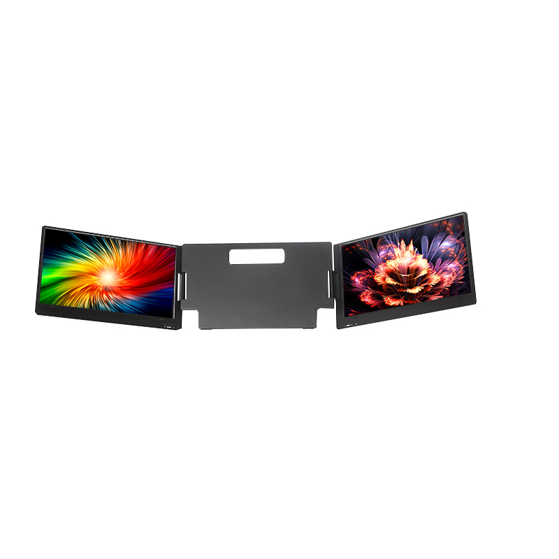Portable Triple Monitor for La - Triple Screen Laptop Monitor Foldable 评论和价格