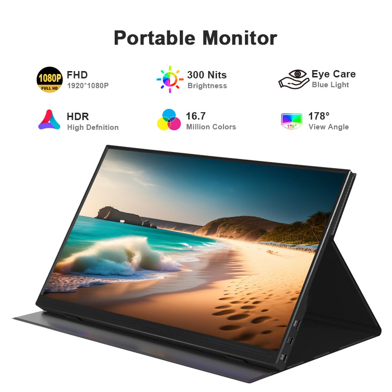 NEW 15.6 Inch Portable Monitor - Triple Screen Laptop Monitor Foldable 评论和价格