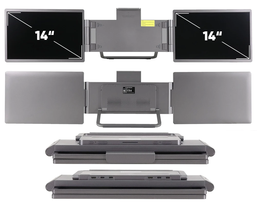 Best Seller SIBOLAN 14 Inch Tr - Dual Screen Portable Monitor Extender 评论和价格