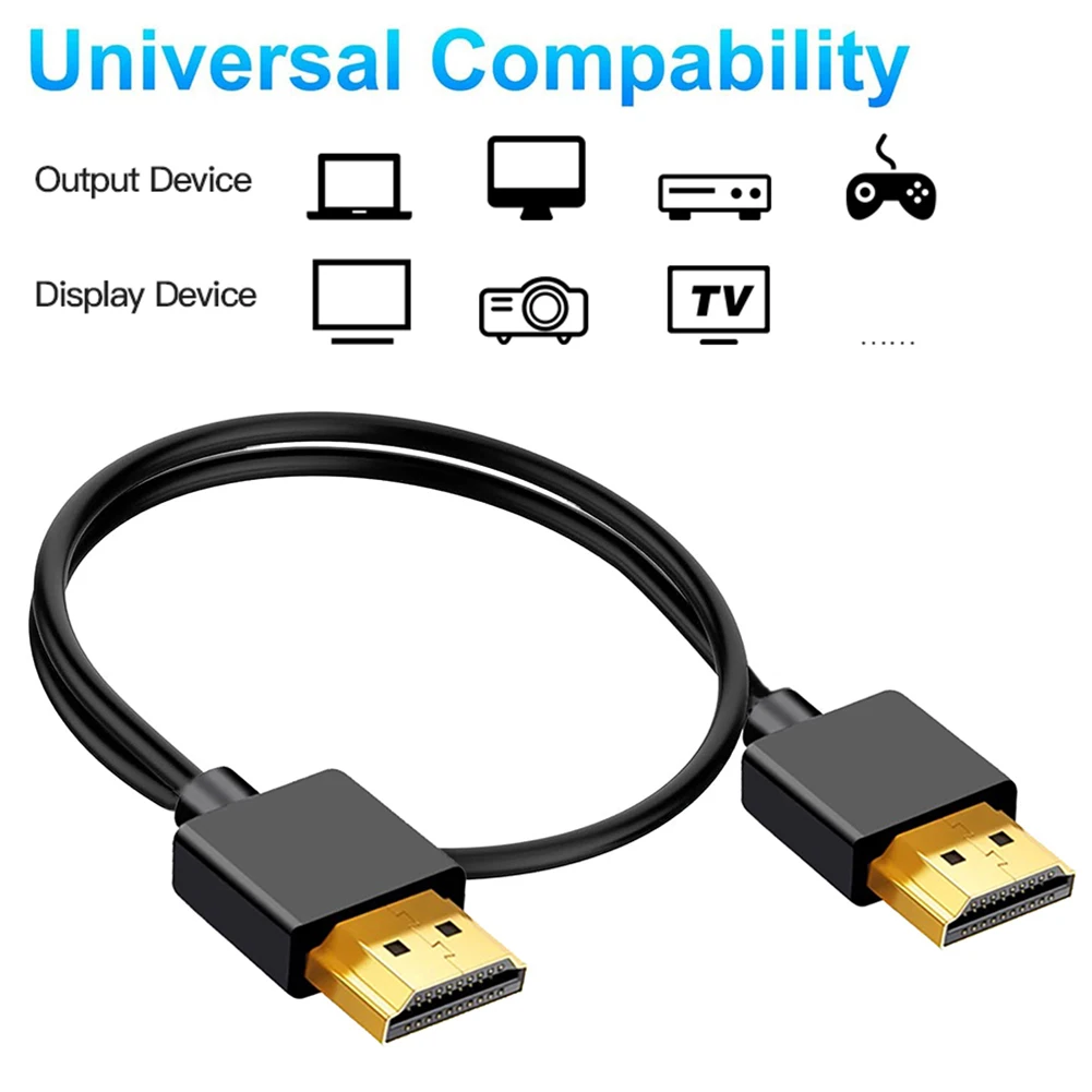 OD3.2 Ultra Soft & Thin HDMI T - Mini Hdmi To Hdmi Cable Ultra Slim 评论和价格