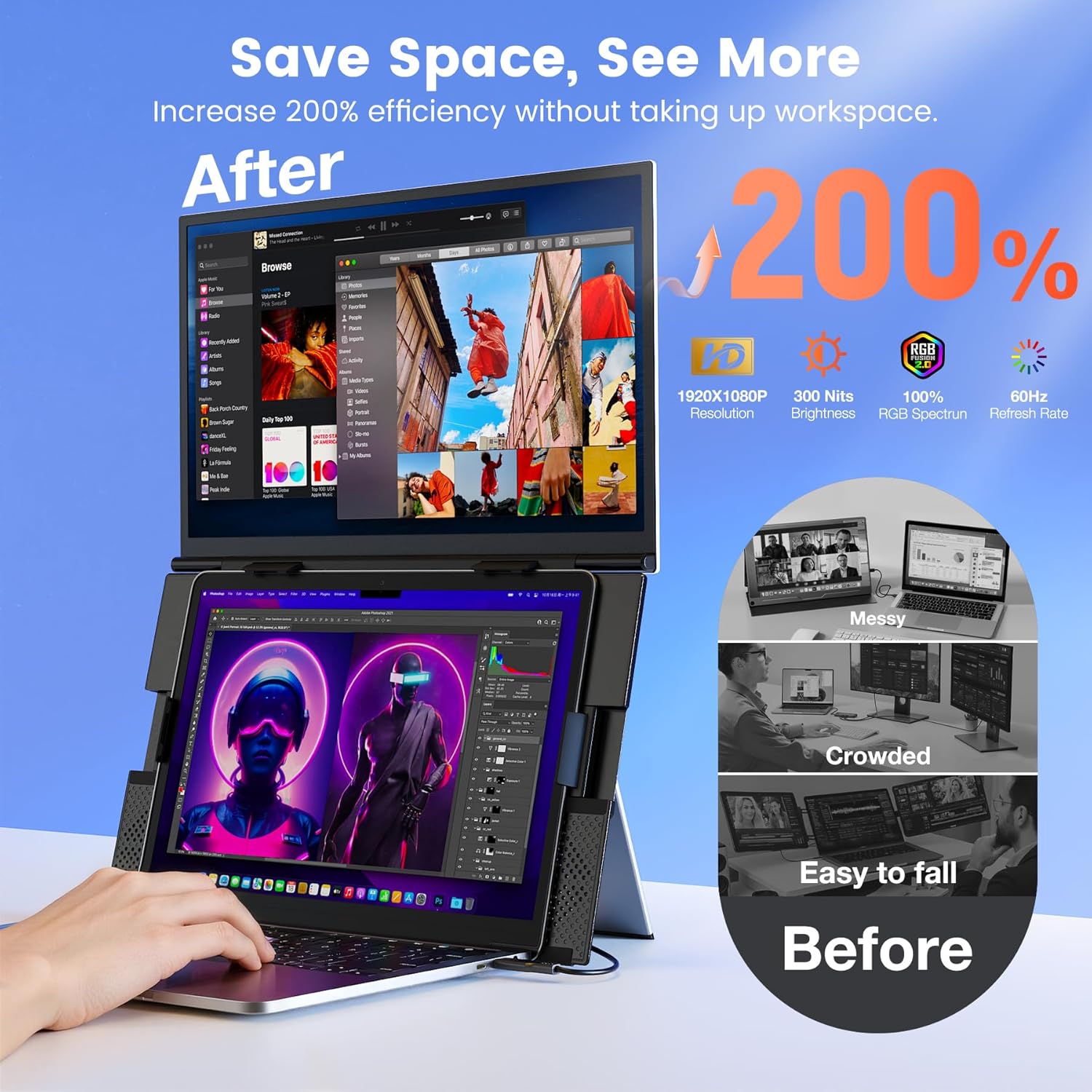 Portable Monitor 15.6