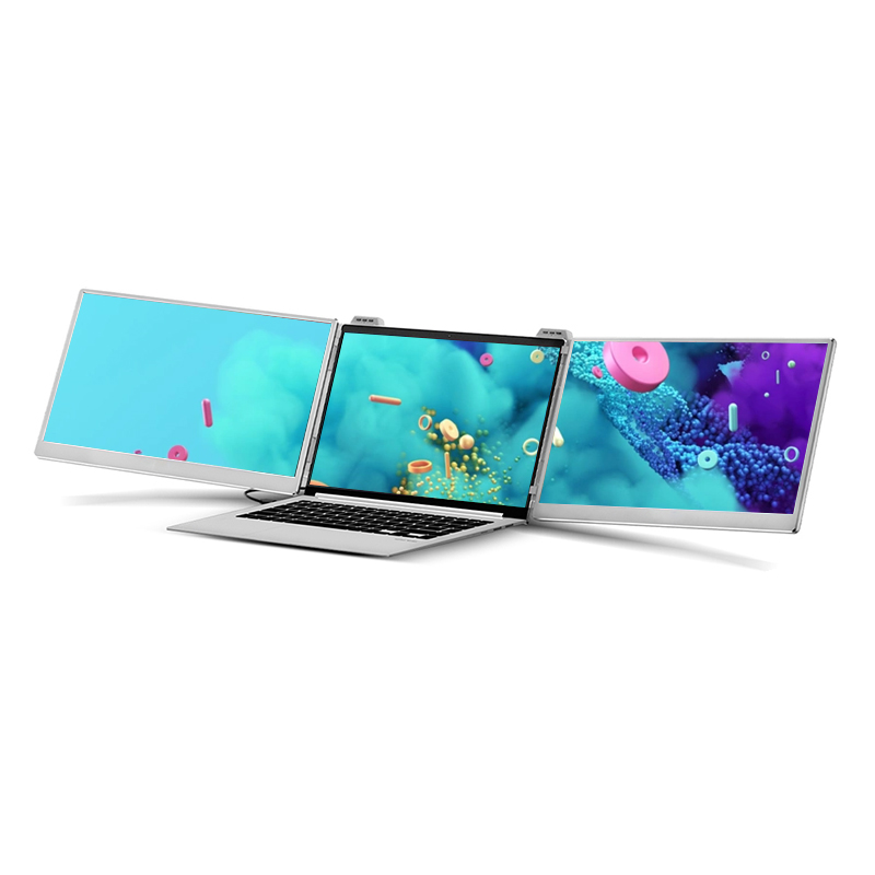 NEW Abeloe 15.6 Inch Portable  - Triple Screen Laptop Monitor Foldable 评论和价格