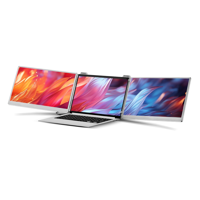 NEW Abeloe 15.6 Inch Portable  - Triple Screen Laptop Monitor Foldable 评论和价格