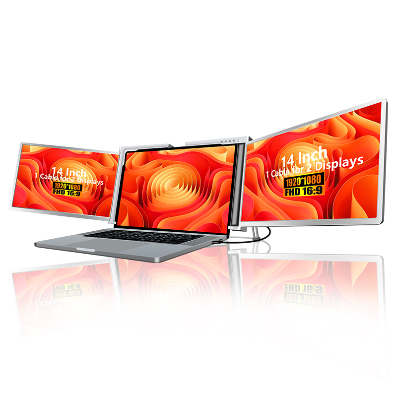 Triple Portable Monitor Screen - Dual Screen Portable Monitor Extender 评论和价格