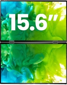 Portable Dual Monitor 2 x 15.6 - Triple Screen Laptop Monitor Foldable 评论和价格