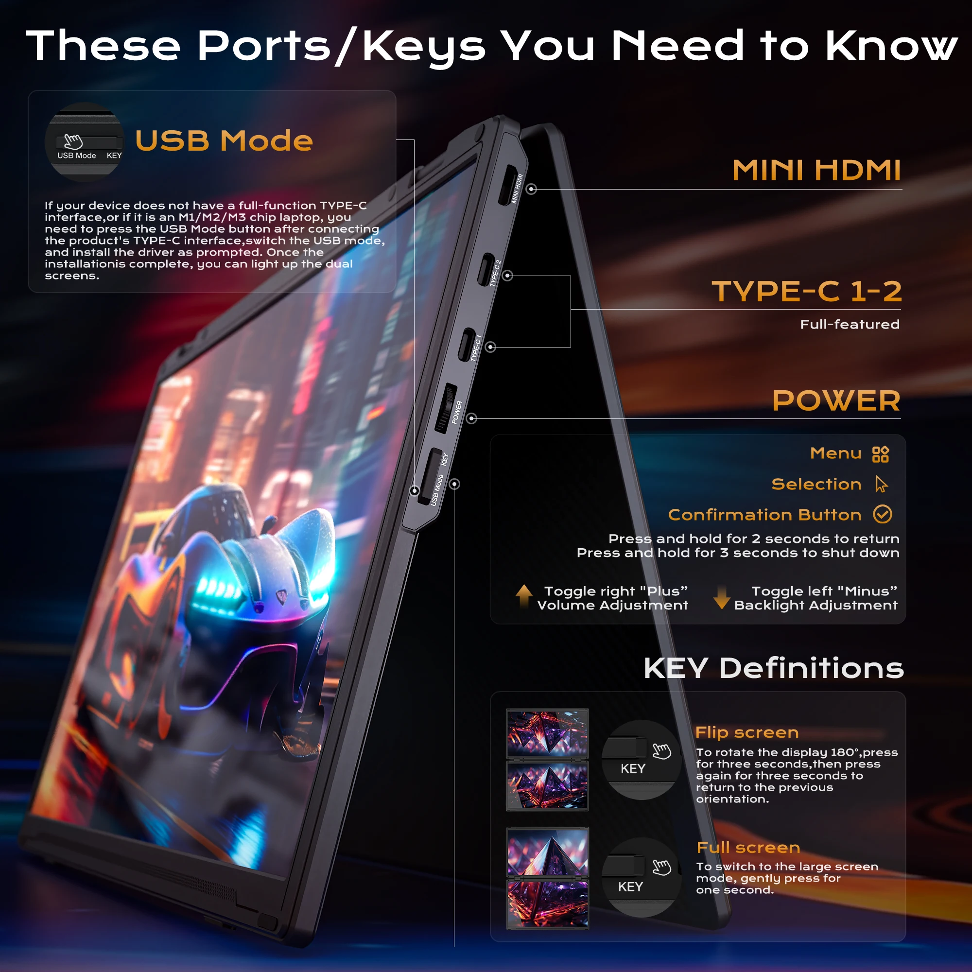 2026 15.6 Inch Portable Laptop - Triple Screen Laptop Monitor Foldable 评论和价格