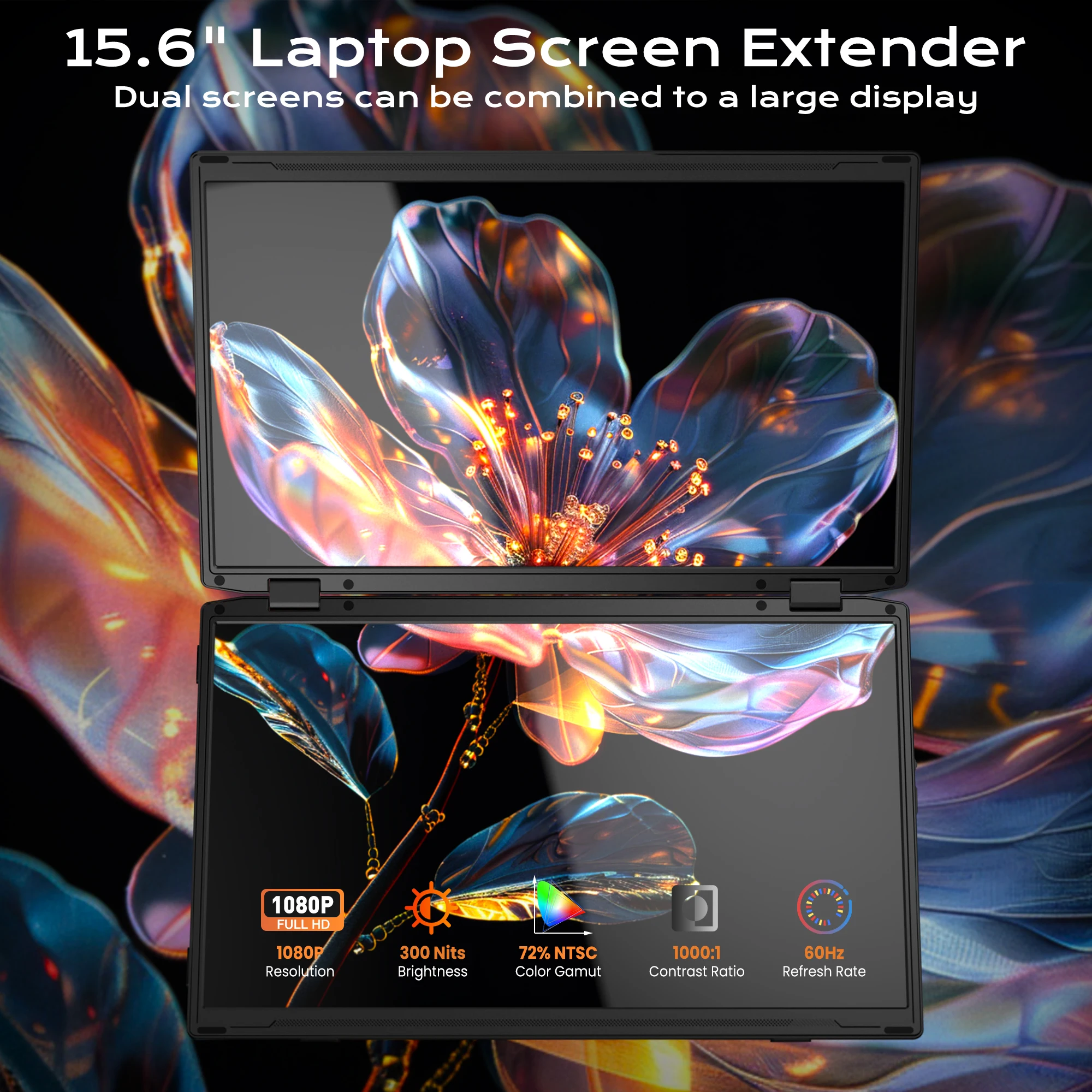 2026 15.6 Inch Portable Laptop - Triple Screen Laptop Monitor Foldable 评论和价格