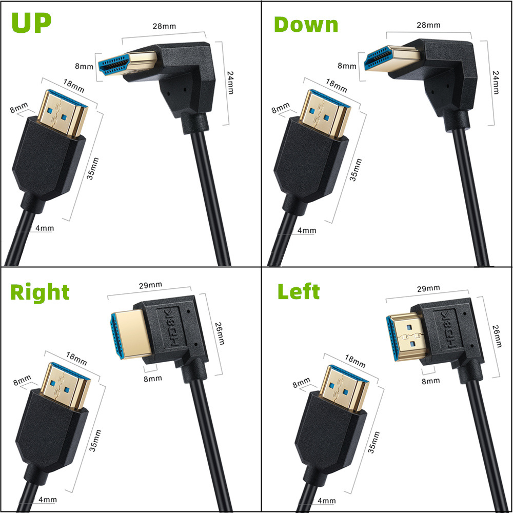 OD4.0mm Slim/Ultra Slim Micro  - Mini Hdmi To Hdmi Cable Ultra Slim 评论和价格