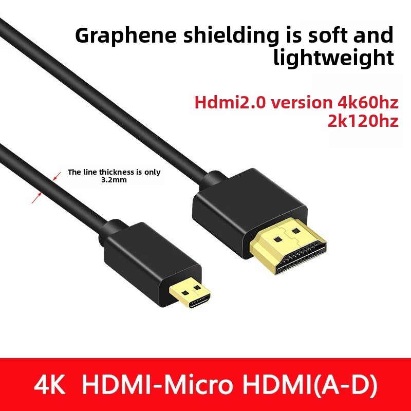 4K Ultra Slim HDMI to Micro HD - Mini Hdmi To Hdmi Cable Ultra Slim 评论和价格