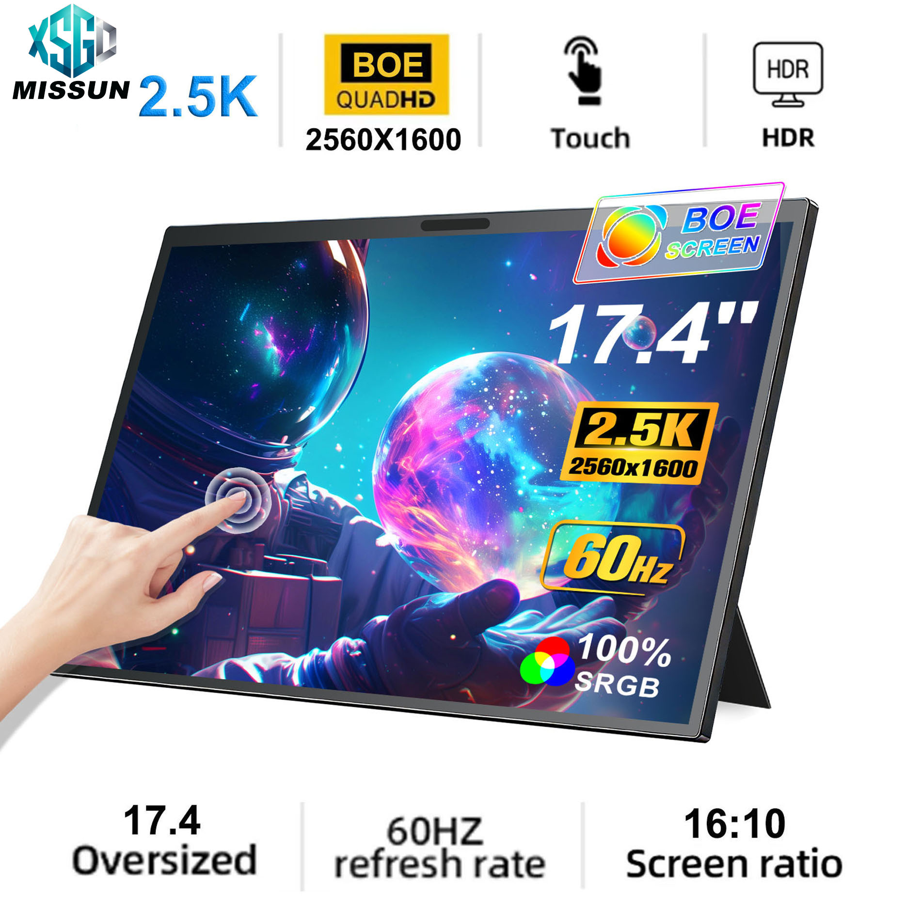 MISSUN 14/15.6/17.3 Inch 1080P - Portable Monitor 15.6 Inch 1080P Type C 评论和价格