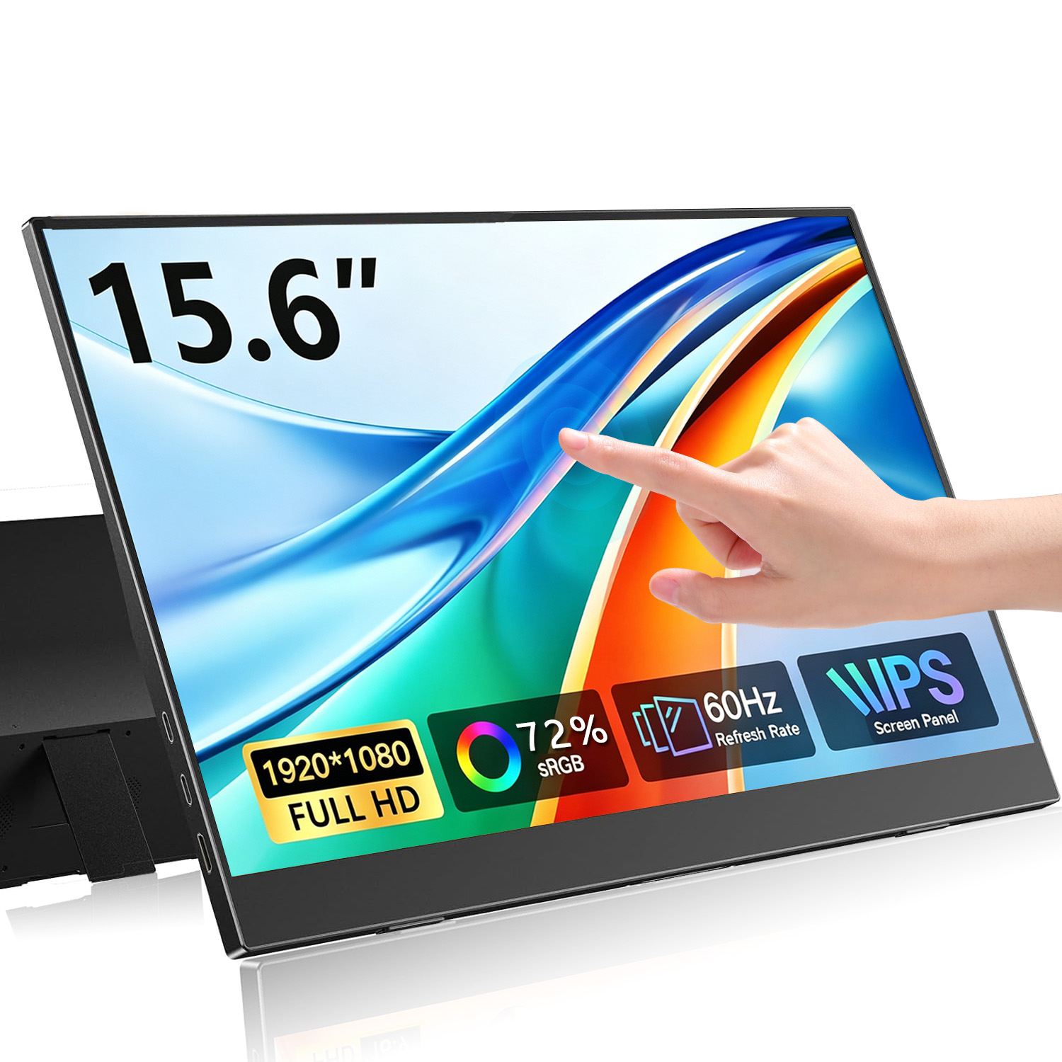 15.6 Inch Portable Touch Monit - Portable Monitor 15.6 Inch 1080P Type C 评论和价格