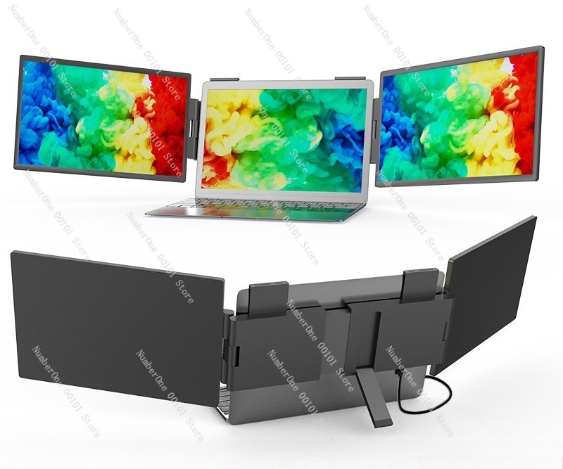 Dual Screen 14 Inch Portable M - Dual Screen Portable Monitor Extender 评论和价格