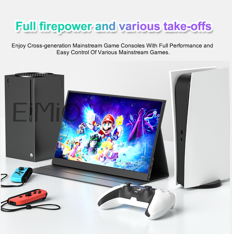 NEW Eimio 15.6 Inch FHD 1080P  - Portable Monitor 15.6 Inch 1080P Type C 评论和价格