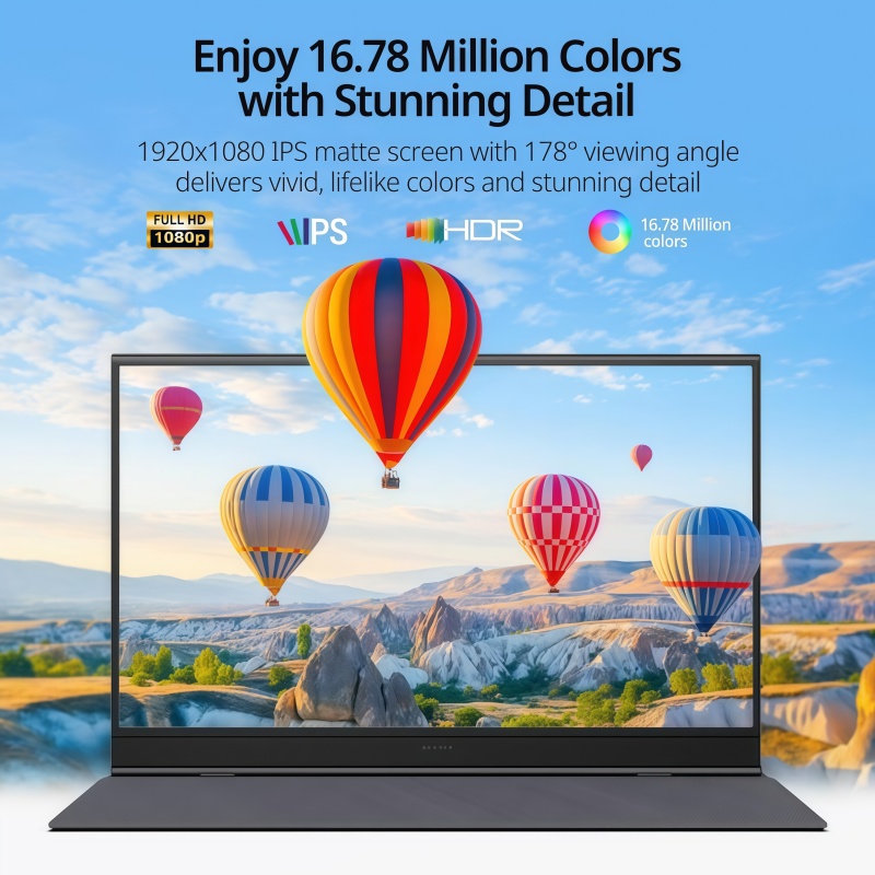 15.6-Inch Portable Touch Monit - Portable Monitor 15.6 Inch 1080P Type C 评论和价格