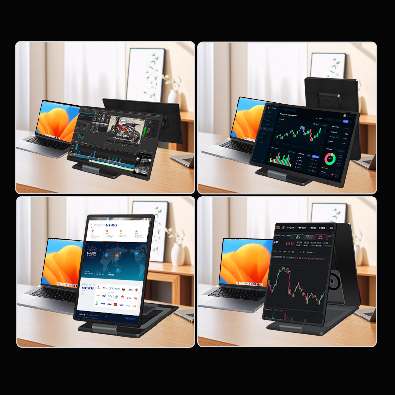 14 Inch Triple Screen Laptop E - Dual Screen Portable Monitor Extender 评论和价格