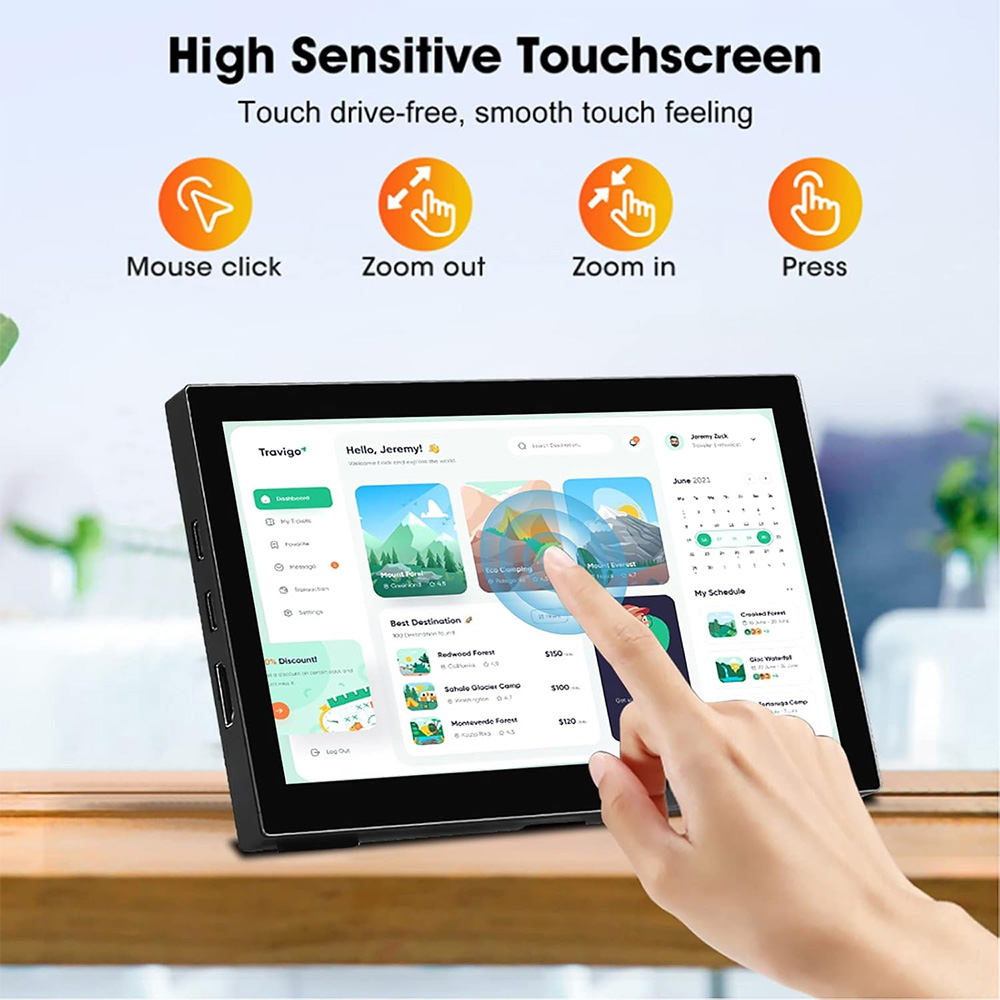 Touchscreen Small Monitor 7-In - Portable Touchscreen Monitor For Laptop 评论和价格
