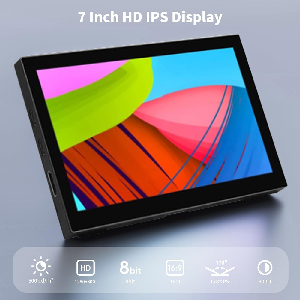 Touchscreen Small Monitor 7-In - Portable Touchscreen Monitor For Laptop 评论和价格