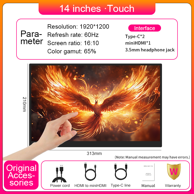 14inch Touchscreen Portable Mo - Portable Touchscreen Monitor For Laptop 评论和价格