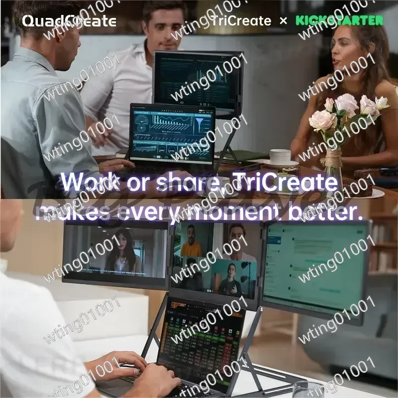 for Laptop 15.6 Inch Foldable  - Triple Screen Laptop Monitor Foldable 评论和价格