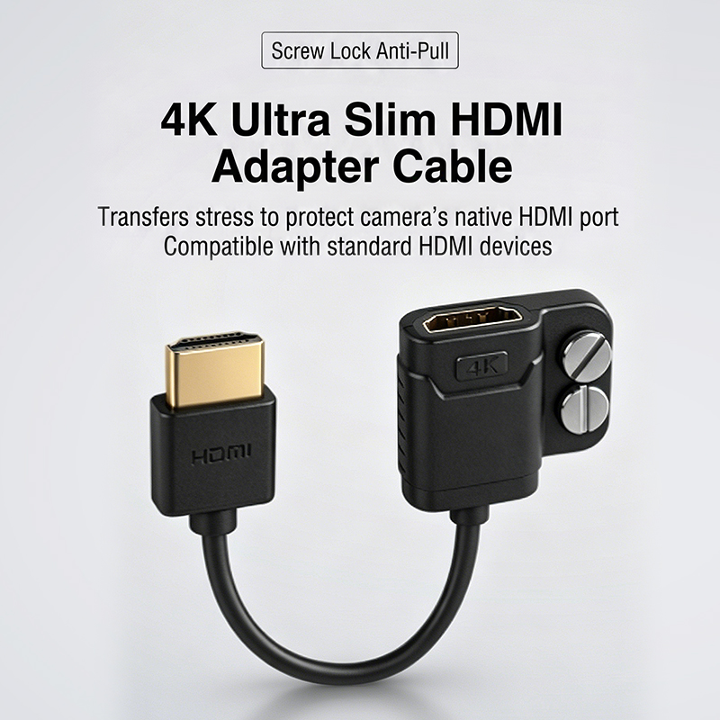4K Ultra-Slim HDMI Adapter HDM - Mini Hdmi To Hdmi Cable Ultra Slim 评论和价格