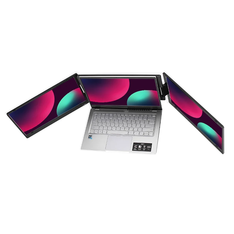 14 Dual Triple Portable Extend - Triple Screen Laptop Monitor Foldable 评论和价格