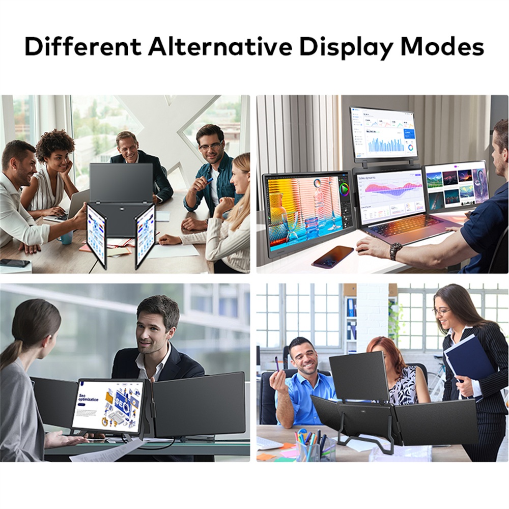 Rospider 14 to 18.5 inch Tripl - Triple Screen Laptop Monitor Foldable 评论和价格
