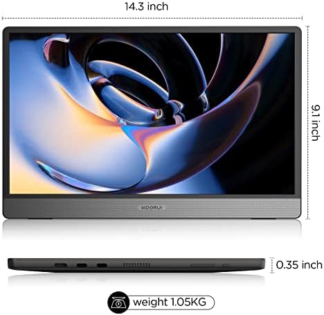 NEW KOORUI- 15.6 Inch Touch Sc - Stylus Pen Touch Screen Portable Monitor 评论和价格