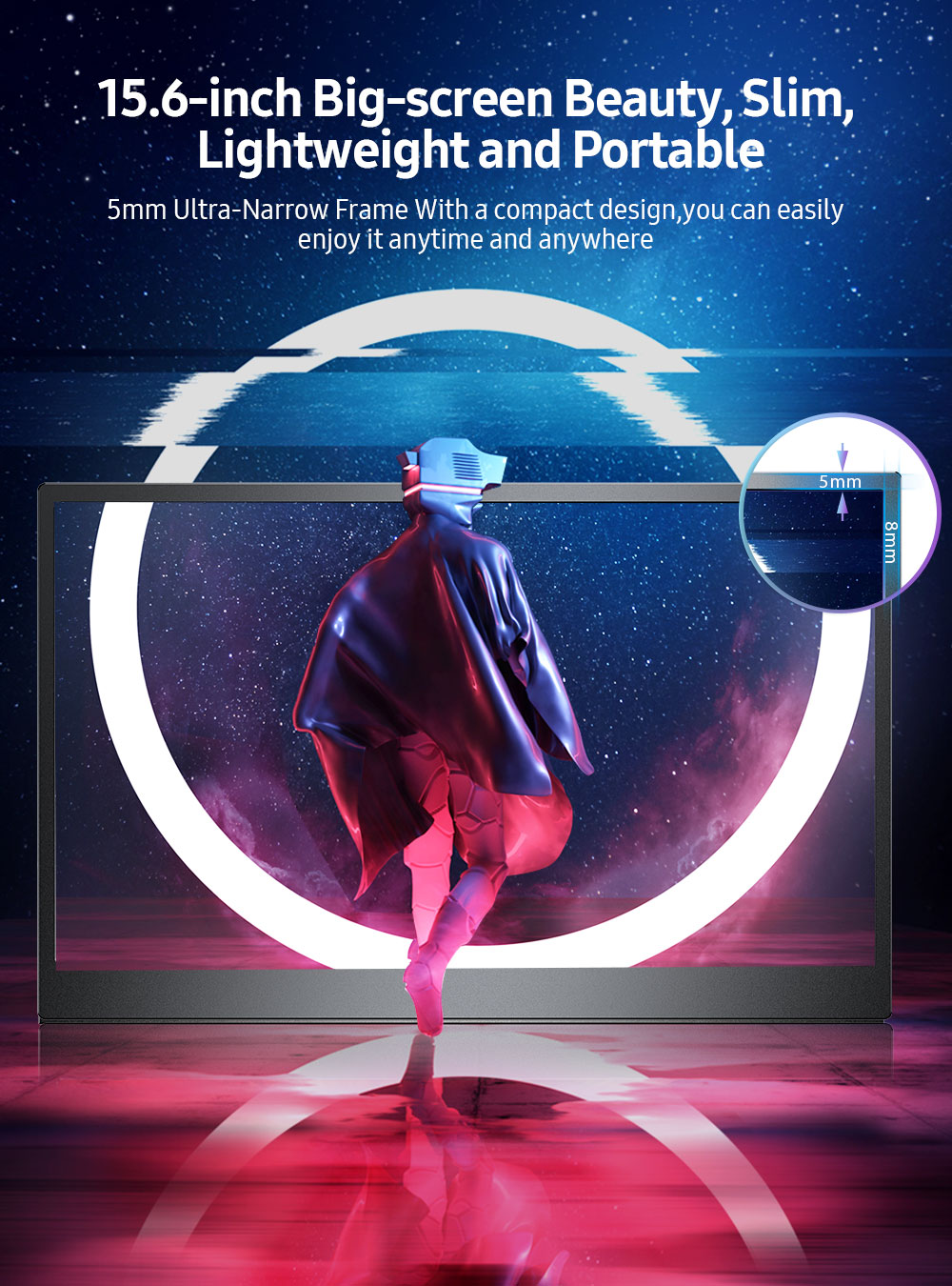UPERFECT 1080P Portable Gaming - Portable Touchscreen Monitor For Laptop 评论和价格